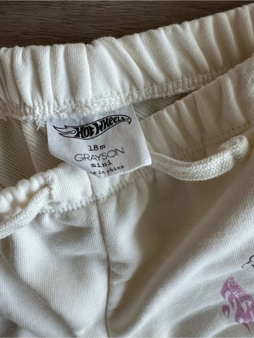 Grayson Mini Toddler Boys’ 2pc Hot Wheels Top & Bottom Set - Off White - 18M